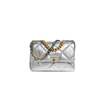 CHANEL METALLIC QUILTED 19 BAG AS1161 B05457 45002 (30*20*10cm)